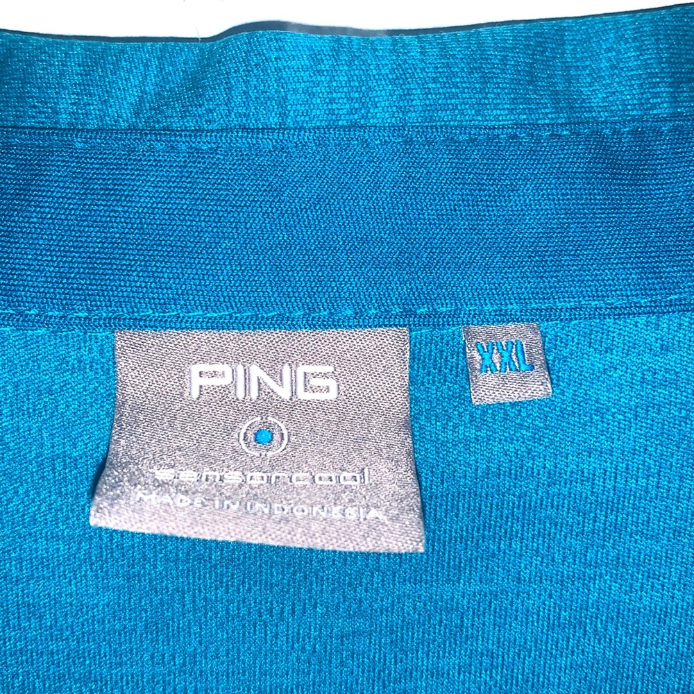 PING Sensor Cool Teal Polo Golf Shirt Goose Creek Golf Club Men's Size XXL - Picture 3 of 6